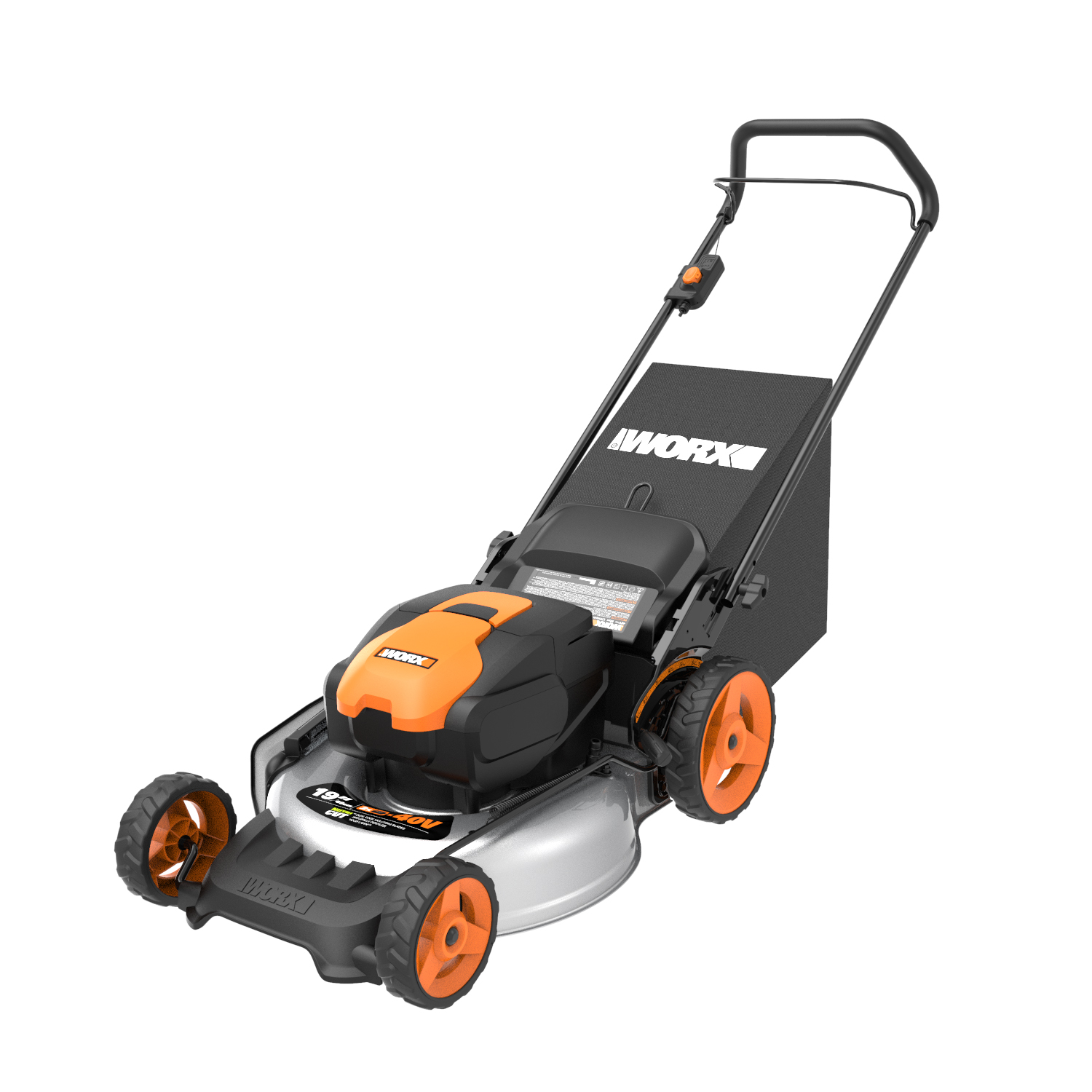 New WORX 40 Volt 20 Inch Lawnmower Combines Cutting Power